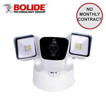 Bolide 1080p Wireless Wifi Floodlight Camera with Infra Red up to 10m. 180 degrees viewing agle and Bi-dire BOL-BTG-FL180P